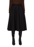 Main View - Click To Enlarge - PRADA - Virgin Wool Flared Tailored Midi Skirt