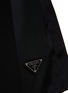  - PRADA - LOGO APPLIQUÉ HIGH COLLAR MID SLEEVE RE-NYLON MINI DRESS