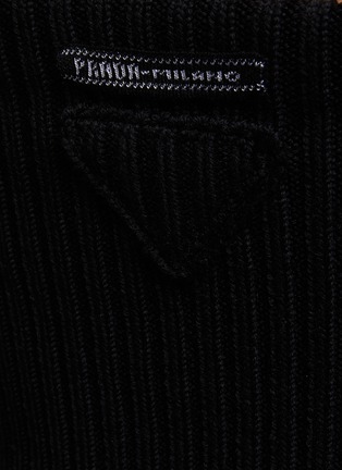  - PRADA - RIBBED SPAGHETTI STRAP CROPPED KNIT TOP