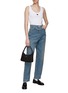 Figure View - Click To Enlarge - PRADA - Logo Plaque Washed Baggy Jeans