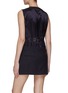 Back View - Click To Enlarge - PRADA - Pleated Virgin Wool V-Neck Button-Up Pinafore Dress