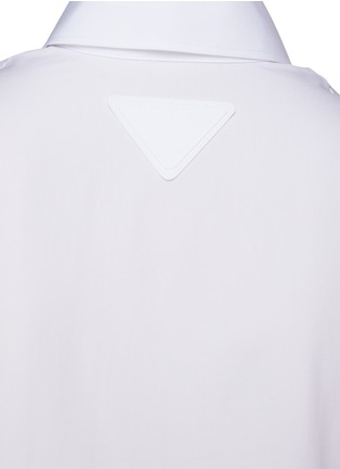  - PRADA - Logo Patch Classic Cotton Poplin Shirt