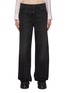 Main View - Click To Enlarge - PRADA - Logo Plaque Straight Legged Loose Cut Jeans