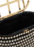 Detail View - Click To Enlarge - ROSANTICA - ‘HOLLI MACRAMÈ’ CROCHET DETAIL CRYSTAL EMBELLISHED BAG