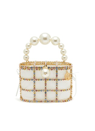 Main View - Click To Enlarge - ROSANTICA - ‘HOLLI PASTELLO’ CRYSTAL EMBELLISHED BAG