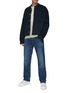 Figure View - Click To Enlarge - FRAME DENIM - ‘The Straight' Distressed Washed Jeans