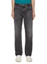 Main View - Click To Enlarge - FRAME DENIM - ‘THE STRAIGHT’ MID RISE COTTON SILK BLEND  JEANS