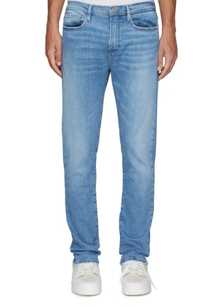 Main View - Click To Enlarge - FRAME DENIM - ‘L'Homme' Biodegradable Light-Washed Slim Jeans