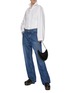 Figure View - Click To Enlarge - ALAÏA - STRAIGHT LEG MEDIUM WASH JEANS