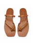 Detail View - Click To Enlarge - A.EMERY - ‘Colby' square toe leather toe ring sandals