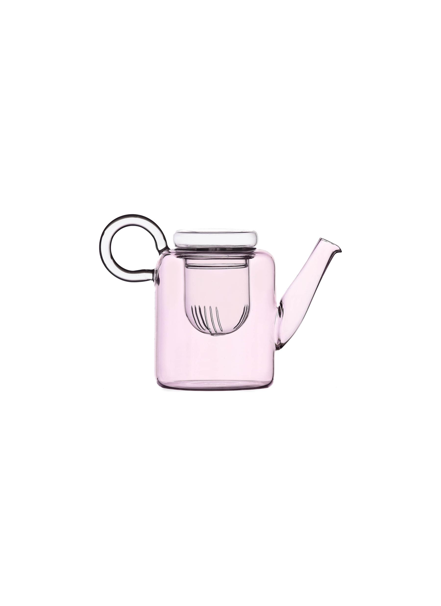 Ichendorf Piuma Big Teapot - Clear/pink