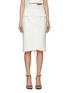 Main View - Click To Enlarge - COMME MOI - Deconstructed suiting midi skirt
