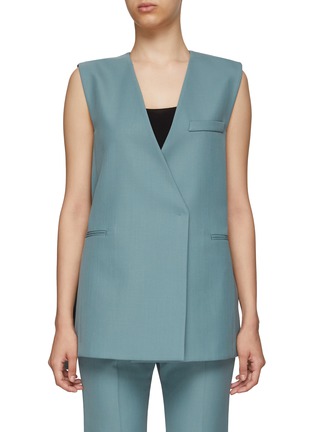 Main View - Click To Enlarge - COMME MOI - Double-breast suiting vest
