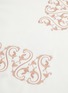 Detail View - Click To Enlarge - FRETTE - Ornate Medallion Embroidered King Size Duvet Set — Milk/Dawn Pink