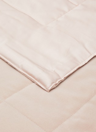Detail View - Click To Enlarge - FRETTE - Luxury Velvet Light Quilt — Dawn Pink