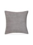 Main View - Click To Enlarge - FRETTE - LUXURY SUEDE CUSHION — SLATE GREY