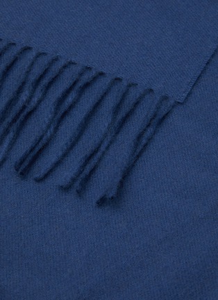 Detail View - Click To Enlarge - FRETTE - PURE CASHMERE THROW — MIDNIGHT BLUE