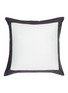 Main View - Click To Enlarge - FRETTE - Bold Cotton Pillow Case — Milk/Storm Grey