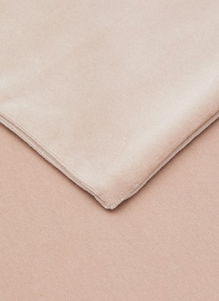 Detail View - Click To Enlarge - FRETTE - Luxury Velvet Cushion — Dawn Pink