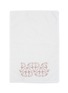 Main View - Click To Enlarge - FRETTE - Ornate Medallion Embroidery Cotton Terry Guest Towel – Milk/Dawn Pink