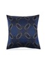 Main View - Click To Enlarge - FRETTE - LUXURY CHAINS DECORATIVE PILLOW CASE — MIDNIGHT BLUE/STORM GREY