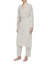 Front View - Click To Enlarge - FRETTE - SUGAR SMALL/MEDIUM CASHMERE DRESSING GOWN — BEIGE