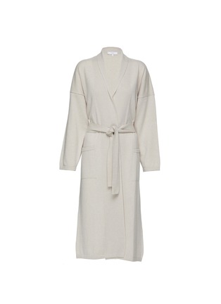 Main View - Click To Enlarge - FRETTE - SUGAR SMALL/MEDIUM CASHMERE DRESSING GOWN — BEIGE