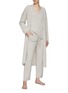 - FRETTE - SUGAR LARGE/EXTRA LARGE CASHMERE DRESSING GOWN — BEIGE