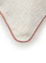 ONCE MILANO - Contrasting Piping Linen Standard Pillowcase Set Of 2 — Natural/Vintage Pink