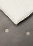 ONCE MILANO - Dotted King Size Linen Quilt — Charcoal/Natural