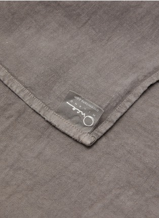 Detail View - Click To Enlarge - ONCE MILANO - Linen Top Sheet — Charcoal