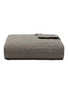 ONCE MILANO - Wavy Linen Blanket — Charcoal