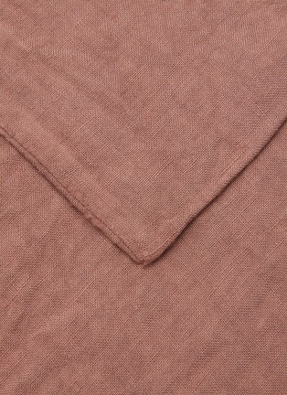 Detail View - Click To Enlarge - ONCE MILANO - Linen King Size Duvet Set — Vintage Pink