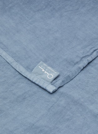 Detail View - Click To Enlarge - ONCE MILANO - Linen Top Sheet — Light Blue