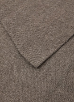 Detail View - Click To Enlarge - ONCE MILANO - Linen King Size Duvet Set — Charcoal