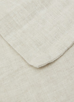Detail View - Click To Enlarge - ONCE MILANO - LINEN TOP SHEET — NATURAL