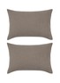Main View - Click To Enlarge - ONCE MILANO - Linen Standard Pillowcase Set Of 2 — Charcoal