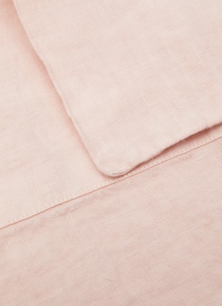 Detail View - Click To Enlarge - ONCE MILANO - Linen Top Sheet — Pale Pink