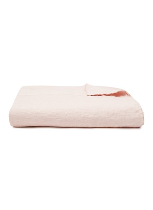 Main View - Click To Enlarge - ONCE MILANO - Linen Top Sheet — Pale Pink
