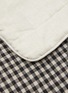  - ONCE MILANO - Chequered Linen Blanket — Black/White