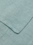 Detail View - Click To Enlarge - ONCE MILANO - Linen King Size Duvet Set — Sage