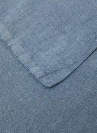 Detail View - Click To Enlarge - ONCE MILANO - Linen King Size Duvet Set — Light Blue