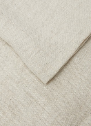 Detail View - Click To Enlarge - ONCE MILANO - Linen King Size Fitted Sheet — Natural