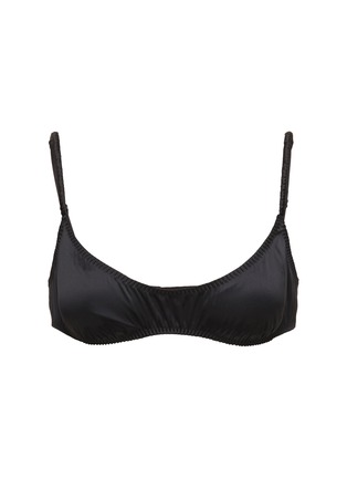 Main View - Click To Enlarge - SKIMS - ‘Woven Shine’ Scrunchie Scoop Bralette