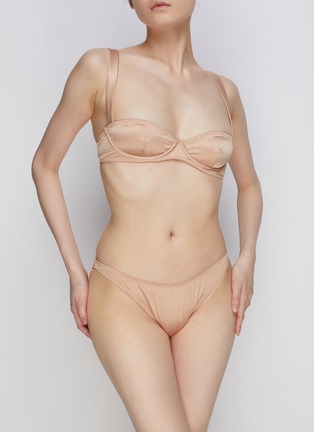 Figure View - Click To Enlarge - SKIMS - ‘WOVEN SHINE’ UNDERWIRE BRA