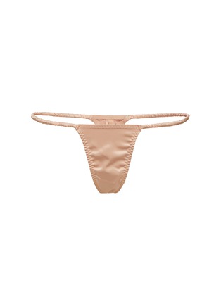 Main View - Click To Enlarge - SKIMS - ‘WOVEN SHINE’ SCRUNCHIE STRING THONG