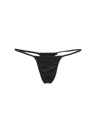 Main View - Click To Enlarge - SKIMS - ‘Woven Shine’ Scrunchie String Thong