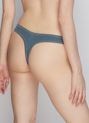 Back View - Click To Enlarge - SKIMS - ‘COTTON’ JERSEY DIPPED THONG