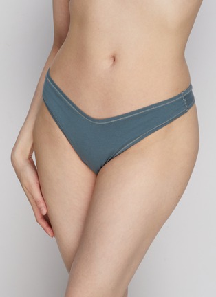 Figure View - Click To Enlarge - SKIMS - ‘COTTON’ JERSEY DIPPED THONG