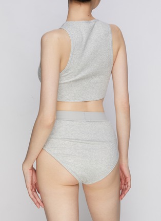 Back View - Click To Enlarge - SKIMS - ‘Cotton’ Rib High Waist Brief